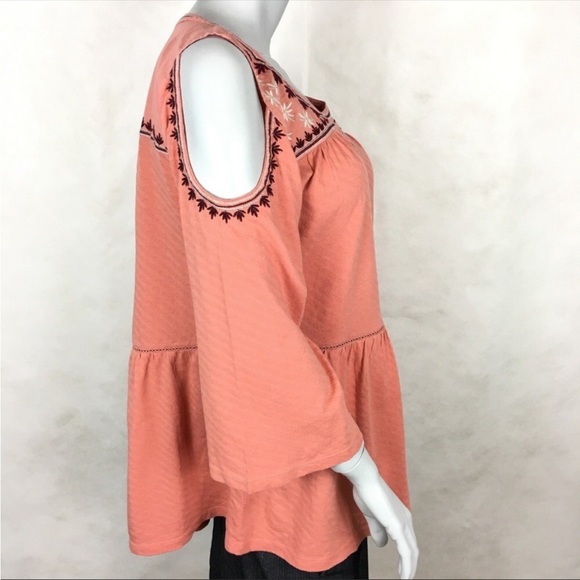 Style & Co Adorable Cold Shoulder Blouse Size L  NWOT - Picture 3 of 7